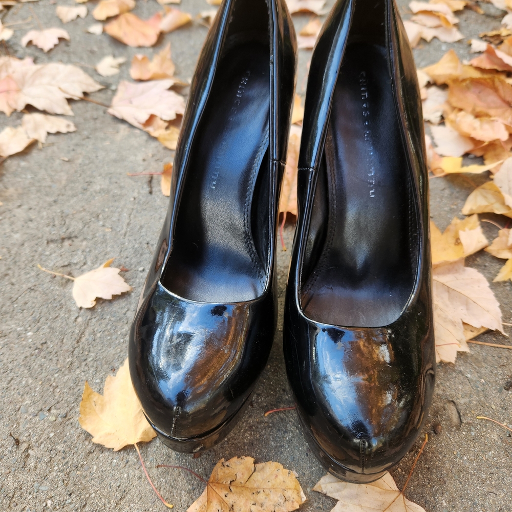 Chinese Laundry Shiny Black Heels